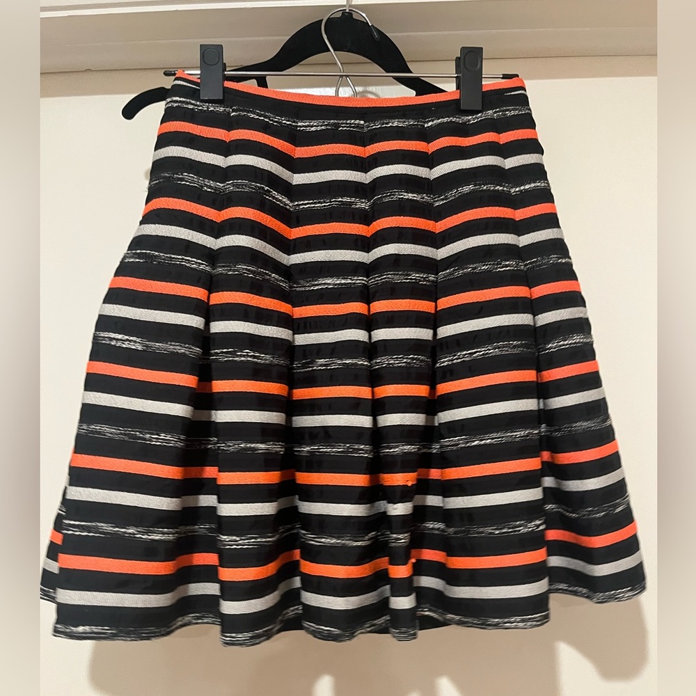 Anthropologie HD in Paris Neon Stripe Skirt